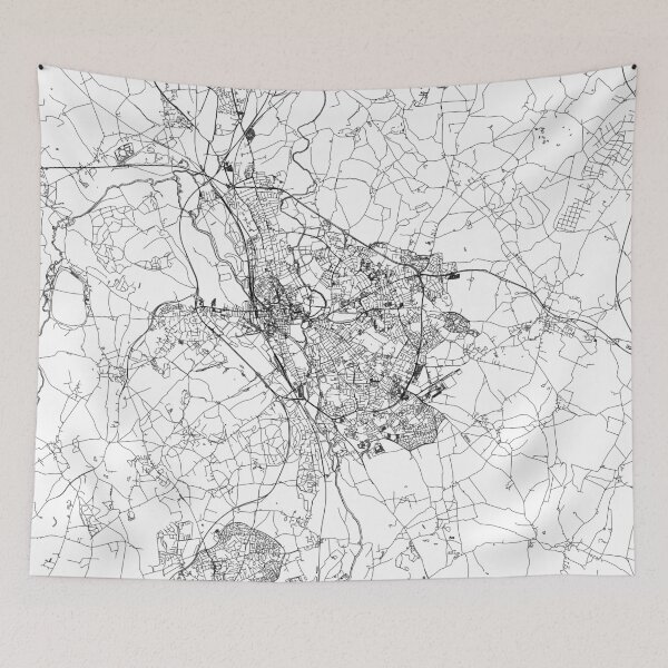 Item preview, Oxford White Map designed and sold by multiplicitymap.