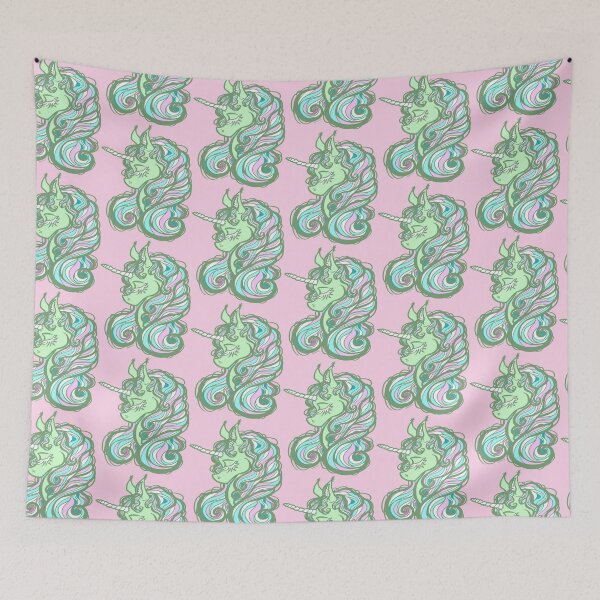 Item preview, Mint Green Unicorn designed and sold by JanGrackle.
