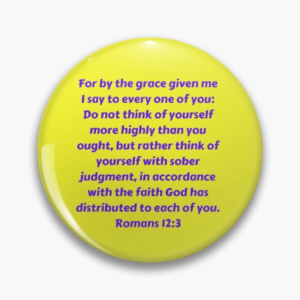 Item preview, Bible Verse Romans 12:3 designed and sold by Prayingwarrior.