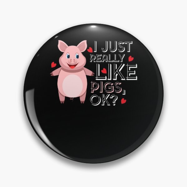 Item preview, I Just Really Like Pigs designed and sold by shirtbubble.