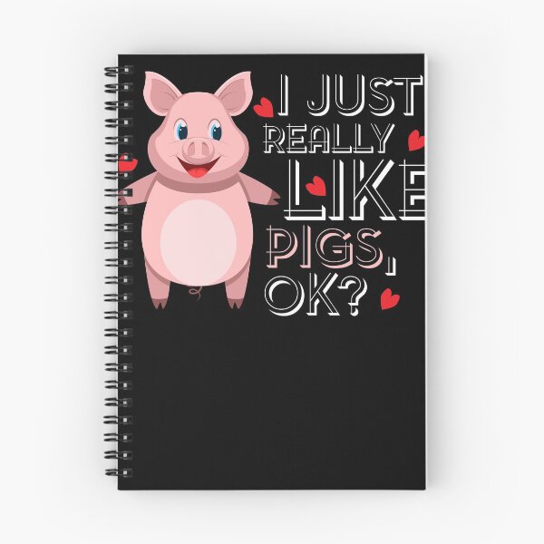 Item preview, I Just Really Like Pigs designed and sold by shirtbubble.