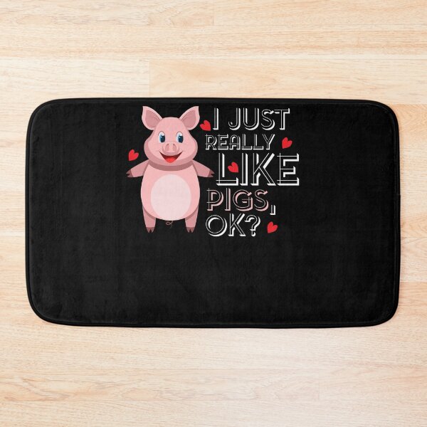 Item preview, I Just Really Like Pigs designed and sold by shirtbubble.