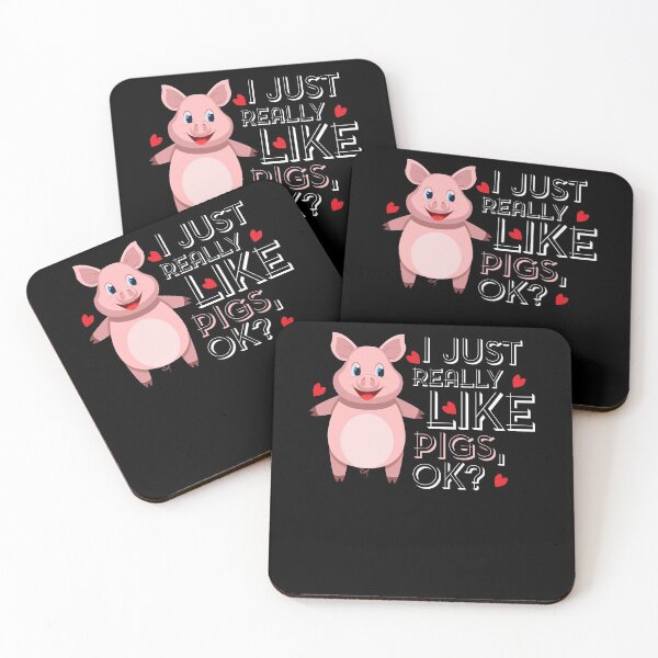 Item preview, I Just Really Like Pigs designed and sold by shirtbubble.