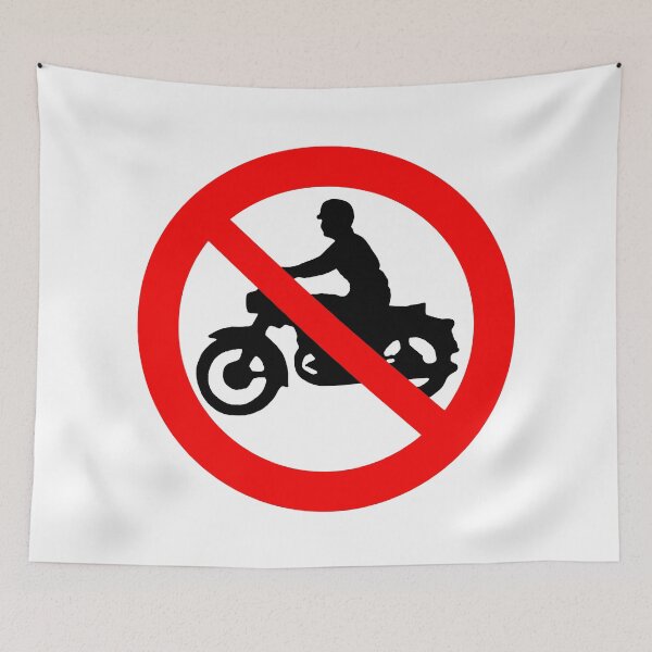 Item preview, Motorcycle ban; designed and sold by StickerApe.