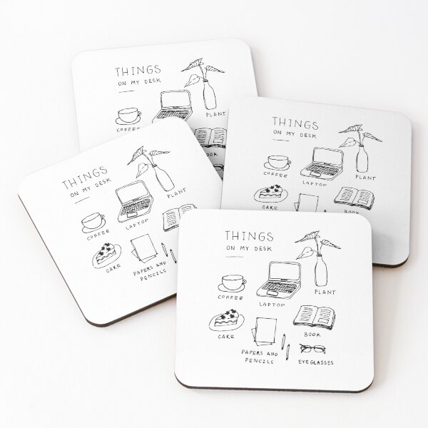 Item preview, Things on my desk | Freelance life designed and sold by Manoondaly.