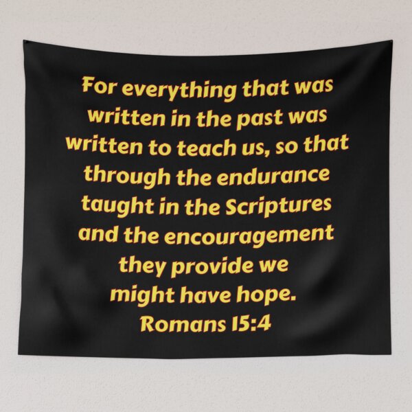 Item preview, Bible Verse Romans 15:4 designed and sold by Prayingwarrior.