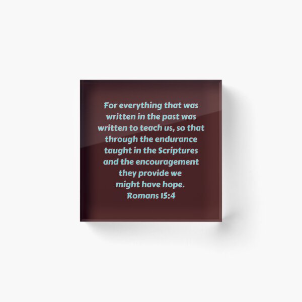 Item preview, Bible Verse Romans 15:4 designed and sold by Prayingwarrior.