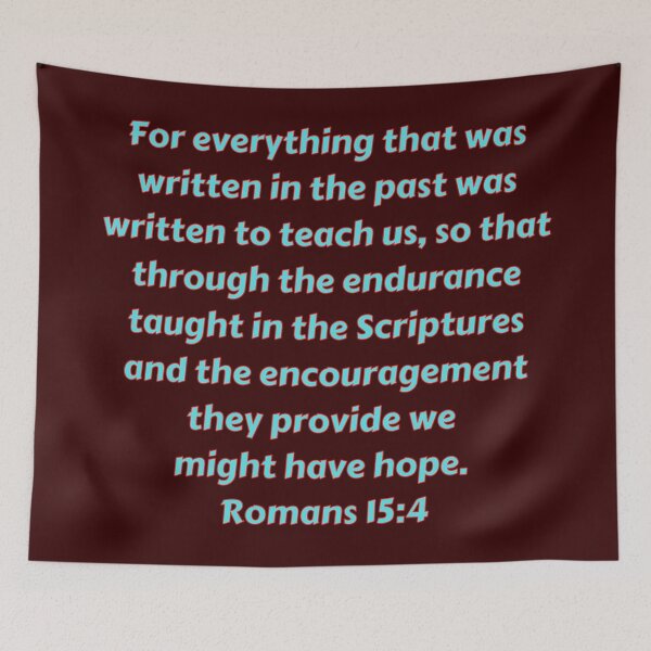 Item preview, Bible Verse Romans 15:4 designed and sold by Prayingwarrior.