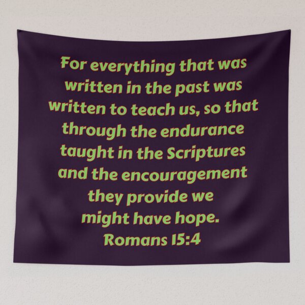Item preview, Bible Verse Romans 15:4 designed and sold by Prayingwarrior.