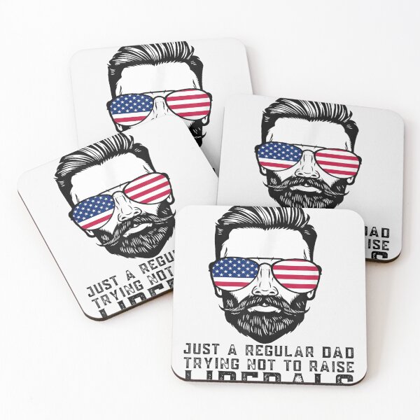 Item preview, Just a Regular Dad Trying Not to Raise Liberals Father's Day T-Shirt designed and sold by Lukifo-Vista.