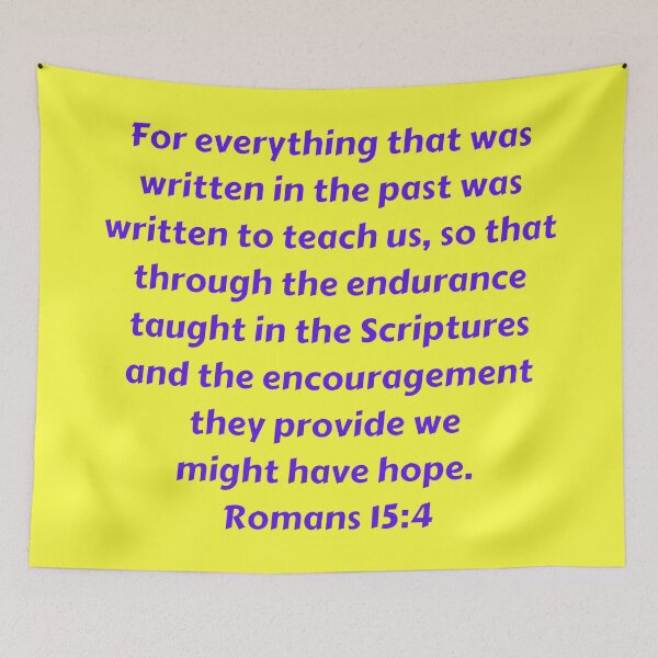 Item preview, Bible Verse Romans 15:4 designed and sold by Prayingwarrior.