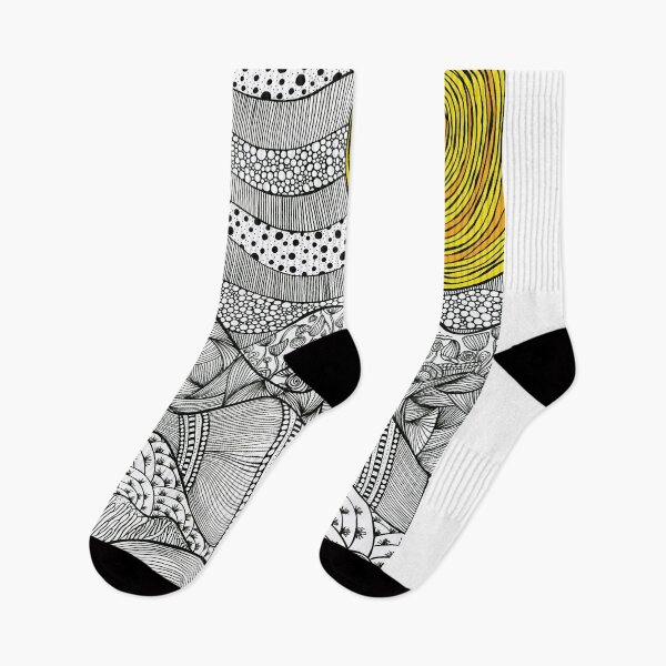 Item preview, Solar Landscape Zentangle Art designed and sold by zentangalist.