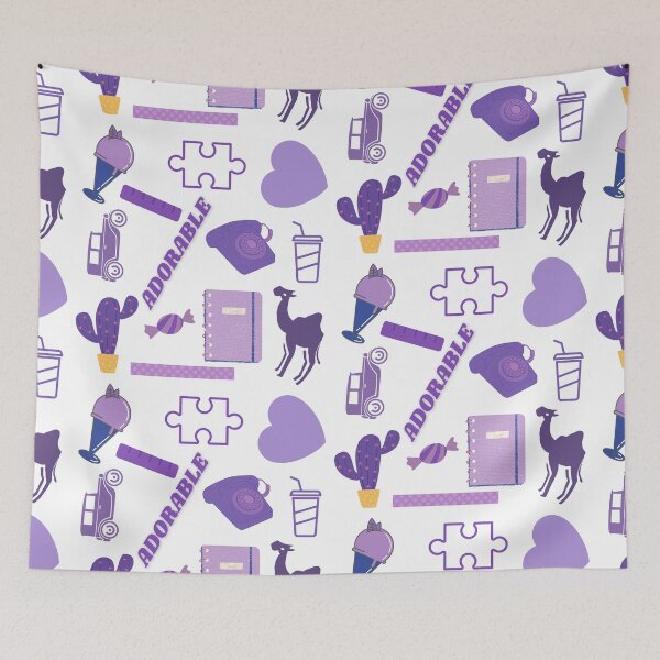 Item preview, Fun Trendy Quirky purple print designed and sold by shravanii.