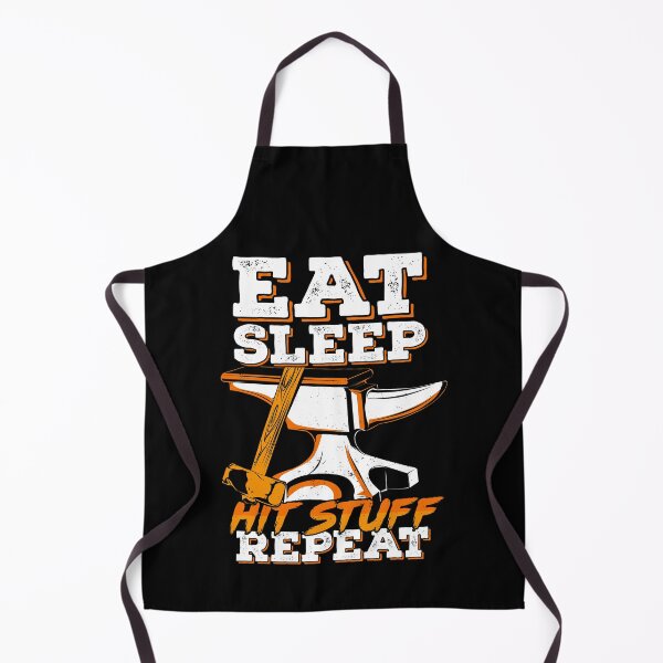 Item preview, Eat Sleep Hit Stuff Repeat Blacksmith Gift designed and sold by Marcid95.