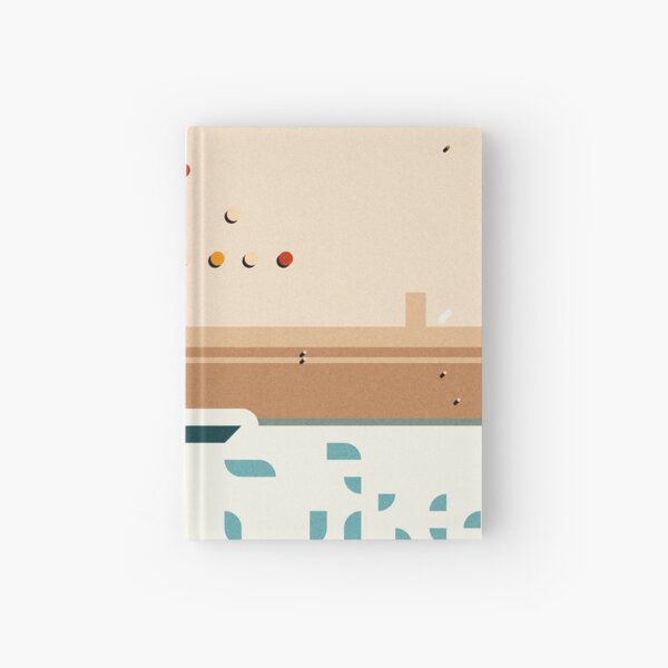Santa Monica beach Hardcover Journal