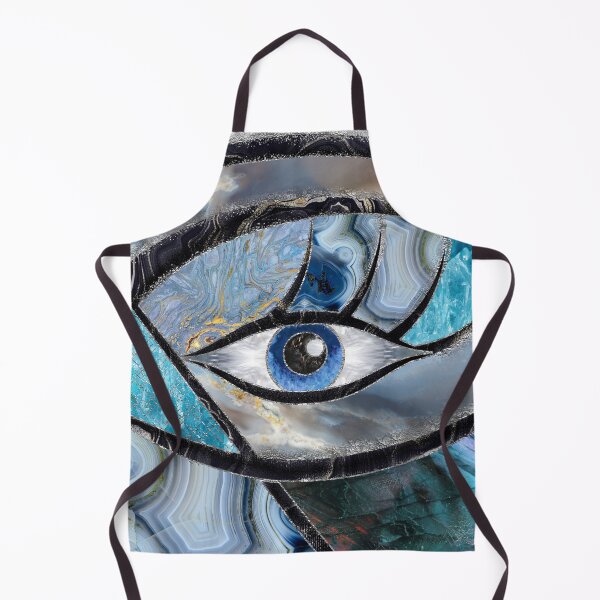 Item preview, Evil Eye Amulet Mineral Textures Collage designed and sold by k9printart.