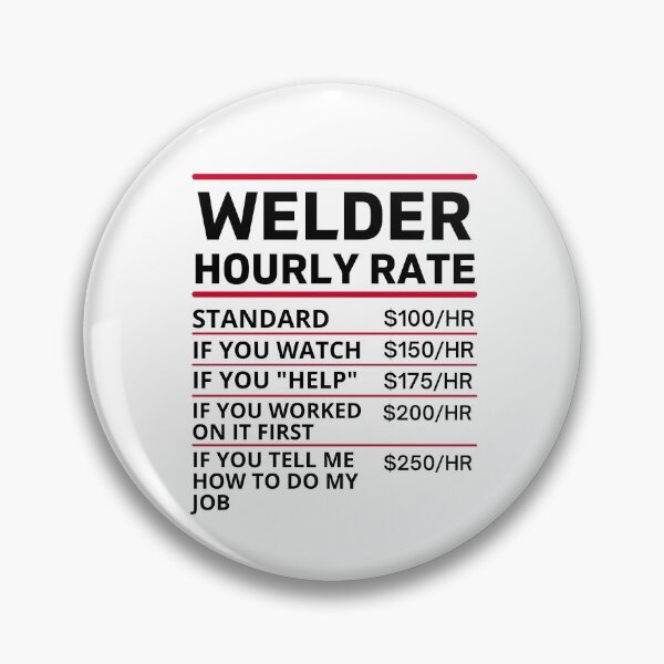 Item preview, funny welder hourly rate  designed and sold by funnyteen18.