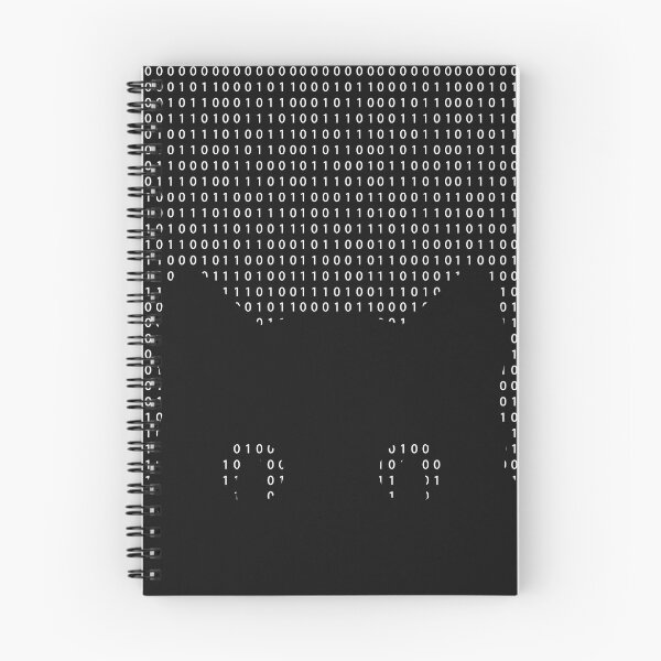 Item preview, Binary Code Peaking Curious Cat designed and sold by curledup-cat.