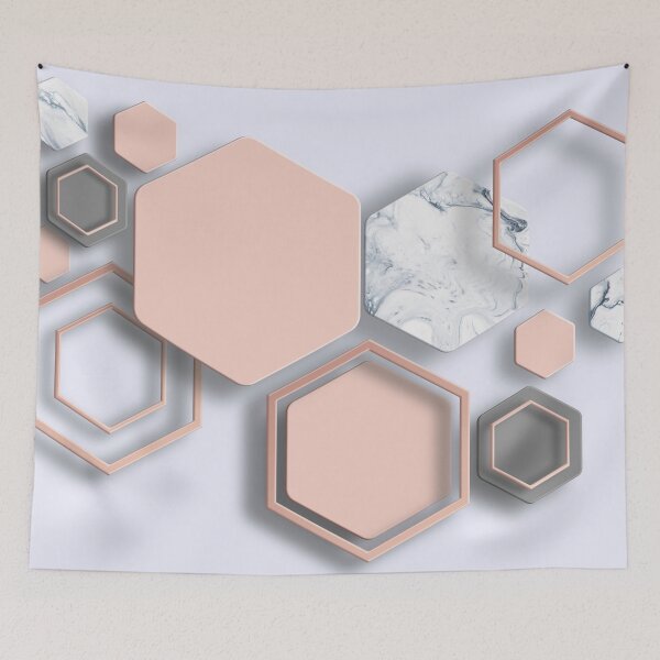 Item preview, 3D abstract background with geometric figure. Abstract background for wallpaper. Marble and gold texture designed and sold by darkmoonlight-.