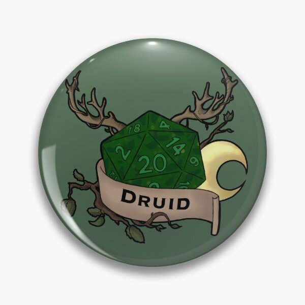 Item preview, Druida D&D Dados designed and sold by Kimmicomics.