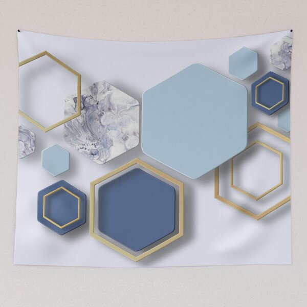 Item preview, 3D abstract background with geometric figure. Abstract background for wallpaper. Marble and gold texture designed and sold by darkmoonlight-.