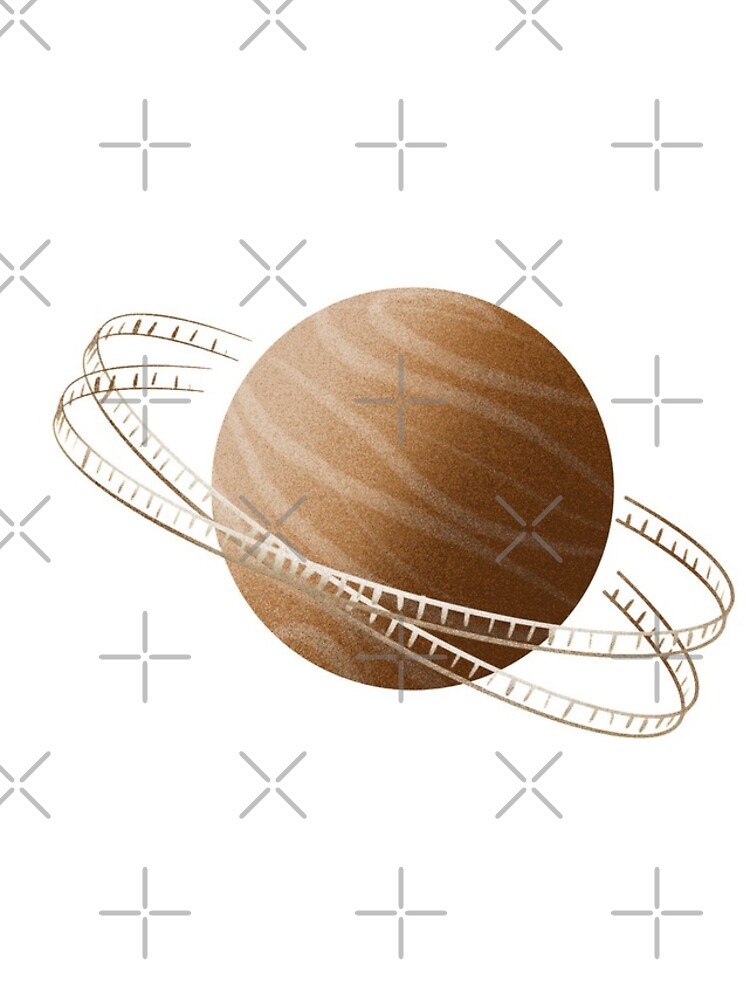 Thumbnail 4 of 4, iPhone Case, Brown Saturn Film designed and sold by adarovai.