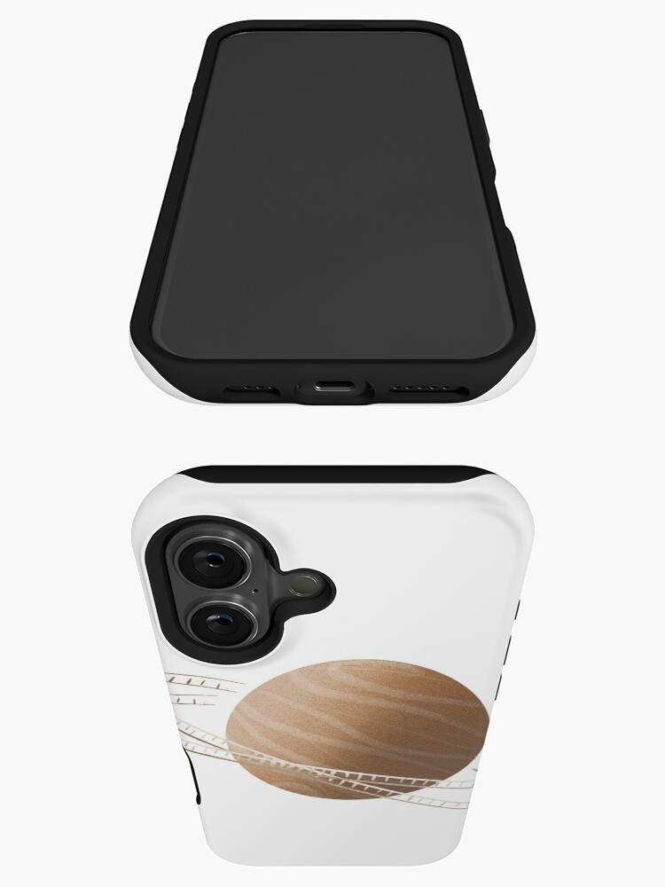 Thumbnail 3 of 4, iPhone Case, Brown Saturn Film designed and sold by adarovai.