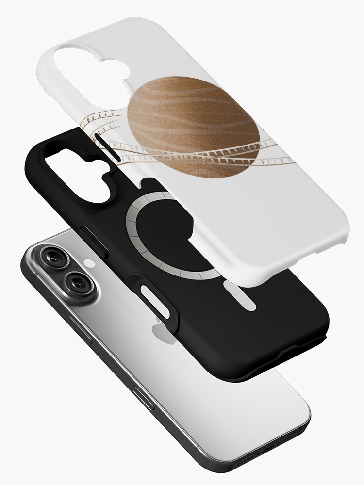 Thumbnail 2 of 4, iPhone Case, Brown Saturn Film designed and sold by adarovai.