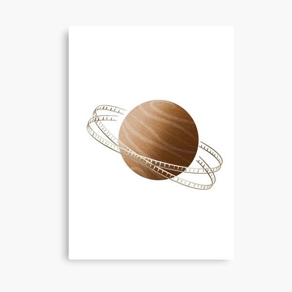 Brown Saturn Film Canvas Print