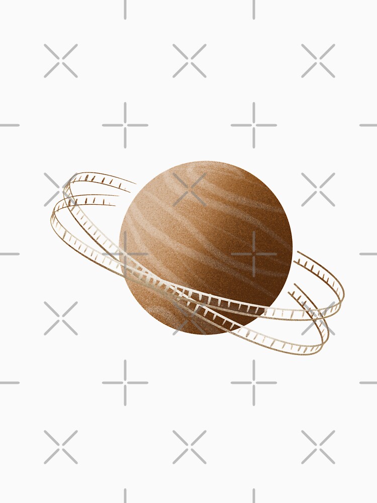 Thumbnail 7 of 7, Classic T-Shirt, Brown Saturn Film designed and sold by adarovai.