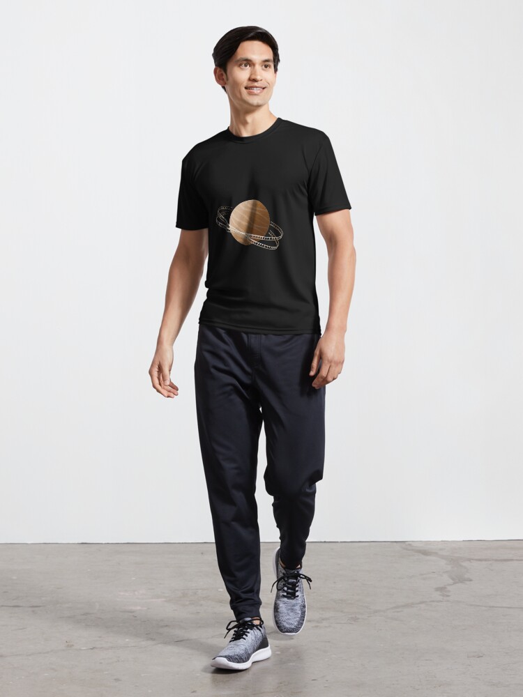 Thumbnail 5 of 7, Active T-Shirt, Brown Saturn Film designed and sold by adarovai.