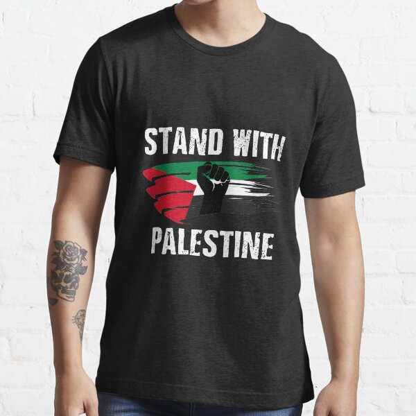 Support I Stand With Palestine Free Palestine Flag Arabic T-Shirt - Buy t- shirt designs