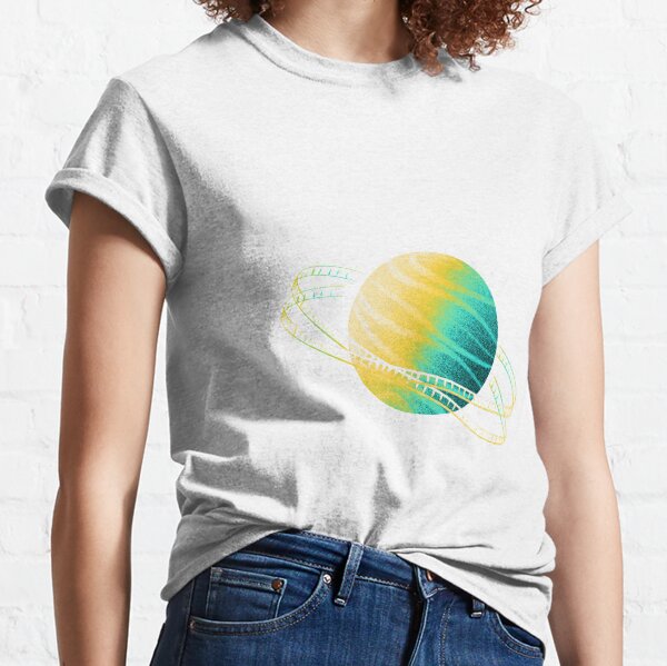 Neon Saturn Film Classic T-Shirt