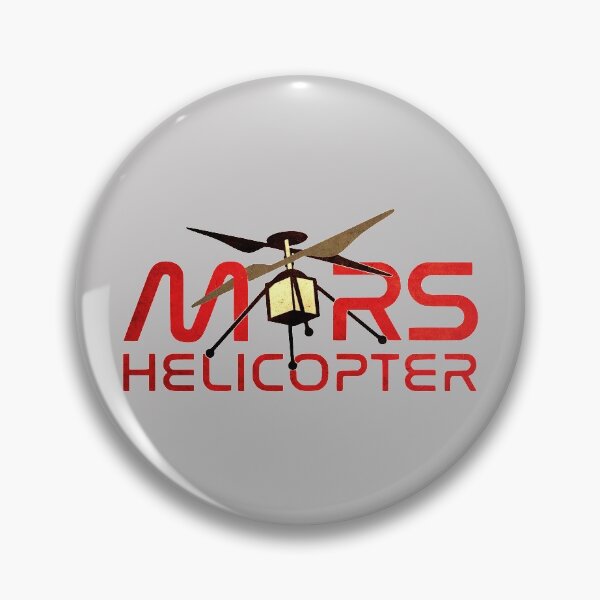 Item preview, JPL's Mars Helicopter insignia (Ingenuity) - vintage look designed and sold by trendistudio.