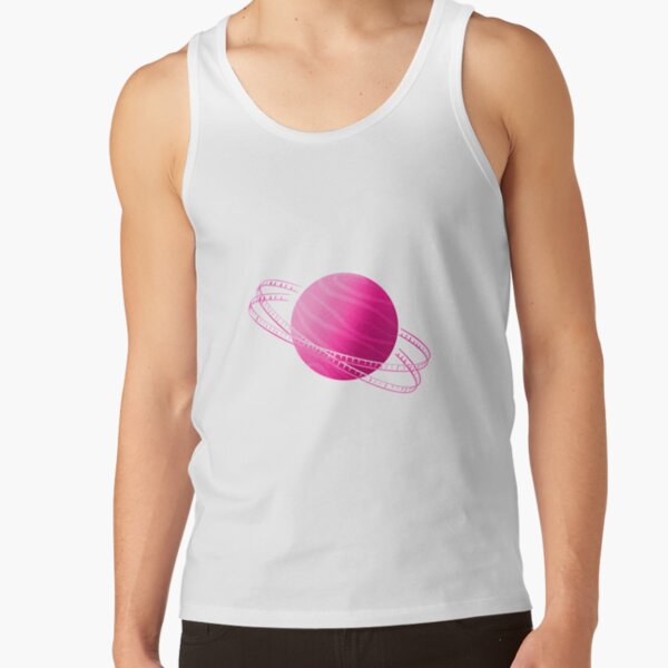 Pink Saturn Film Tank Top