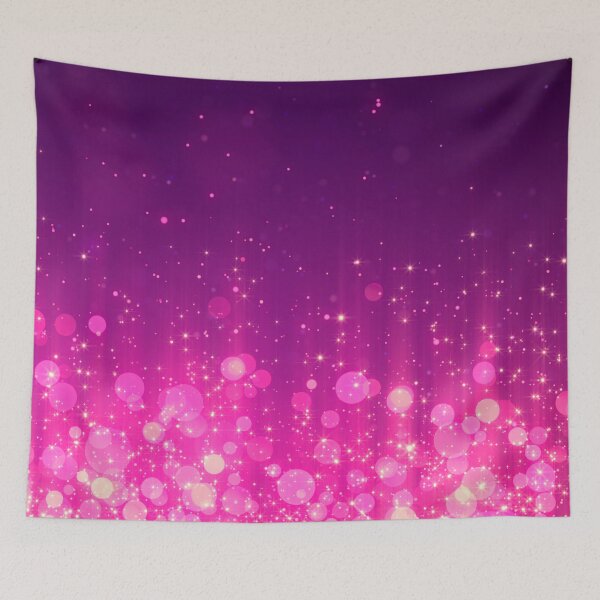 Item preview, Blurry pink lights on purple background designed and sold by fowons.