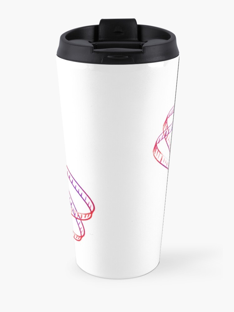 Alternate view of Neon Red & Blue Saturn Film Travel Mug