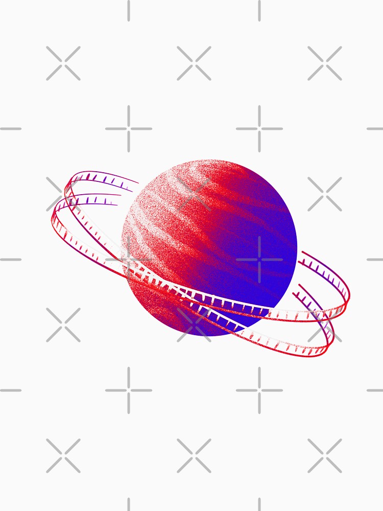 Neon Red & Blue Saturn Film by adarovai