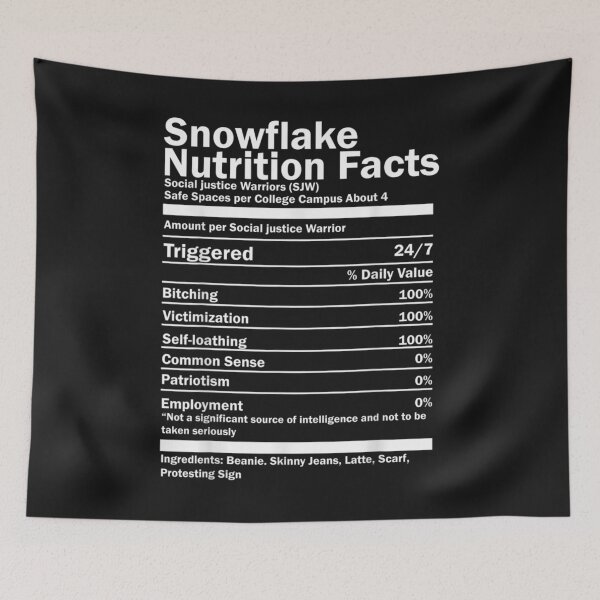 Item preview, Snowflake Nutrition Facts T-Shirt designed and sold by Lukifo-Vista.