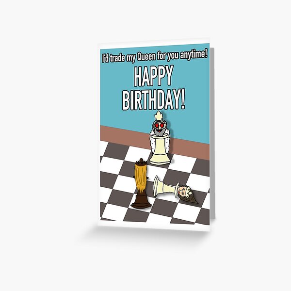 Chess - Happy Birthday Card (Alternate) Greeting Card