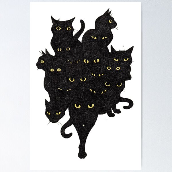 Artikelvorschau, Schwarze Katzen entworfen und verkauft von AchrafBoutique.