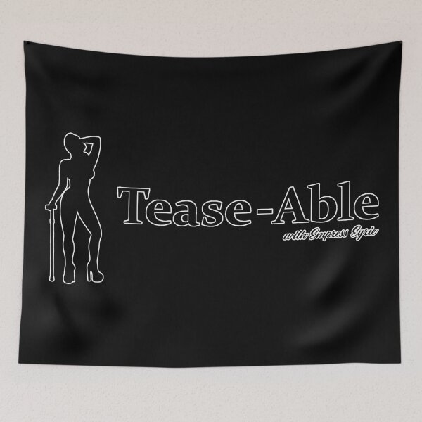Item preview, Tease-Able - Long Design WHITE LINE ON BLACK  designed and sold by EmpressEyrie.