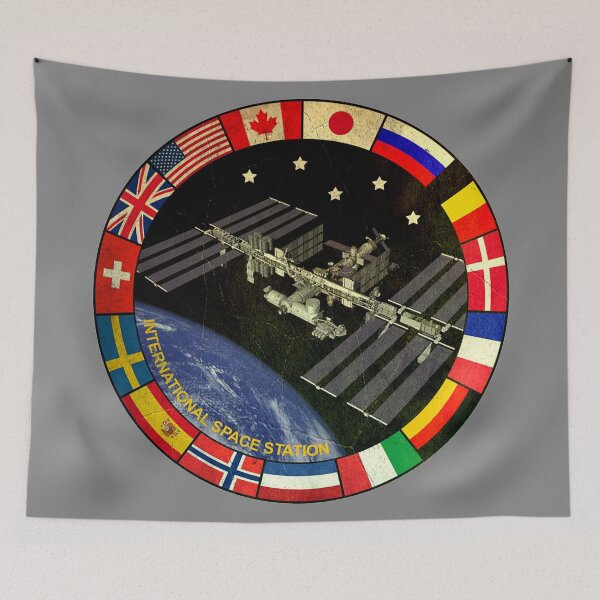 Item preview, International Space Station SEAL- vintage look designed and sold by trendistudio.