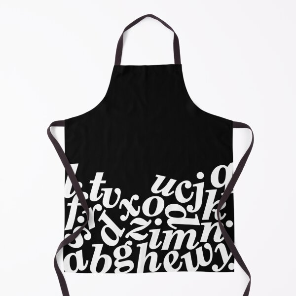 Item preview, Falling Letters in White on Black Background designed and sold by KALEIDOSCOPE UK.