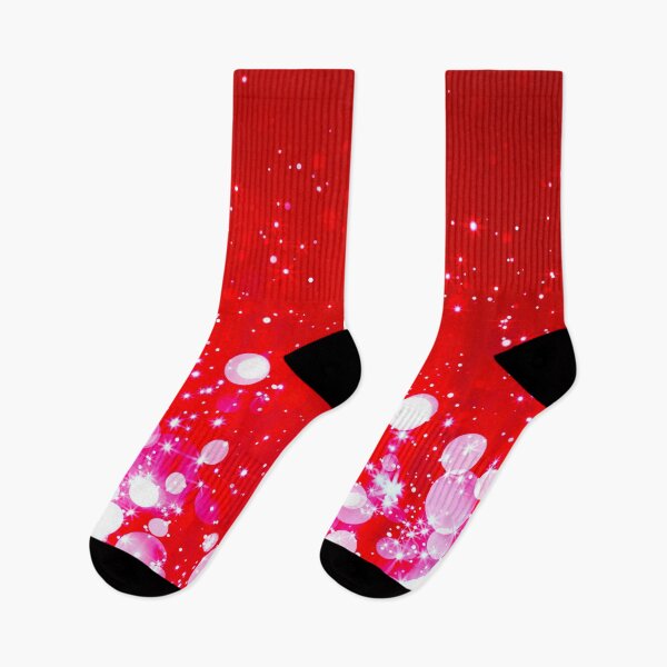 Item preview, White lights bokeh on red background designed and sold by fowons.