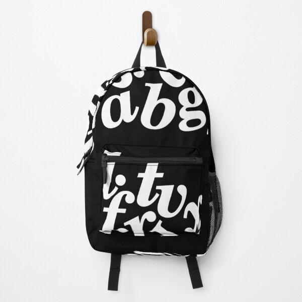 Item preview, Falling Letters in White on Black Background designed and sold by KALEIDOSCOPE UK.