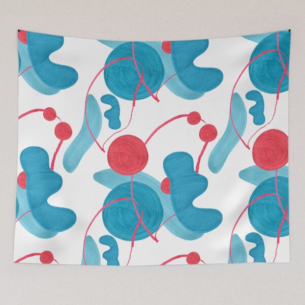 Item preview, Mid Century Modern Abrstaction Hand-painted designed and sold by Bazarovaart.