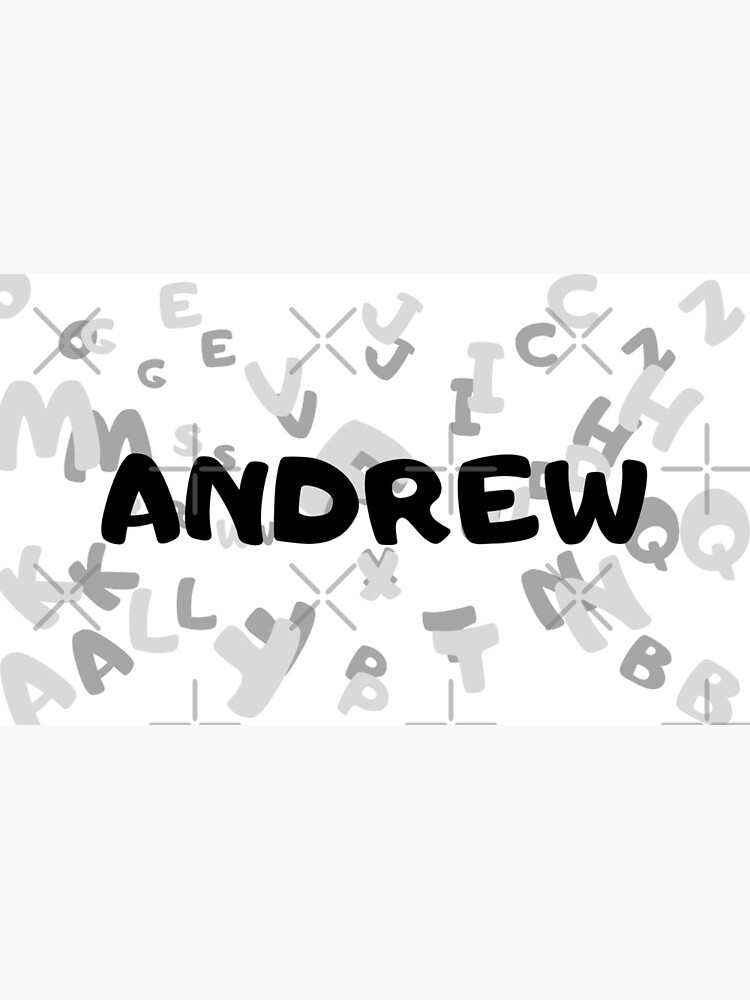 "The Name Andrew" Photographic Print by InitialInlook Redbubble