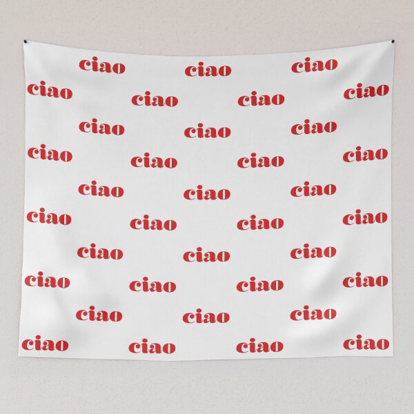 Item preview, Ciao Italian Hello in Red designed and sold by HappyPeeps.