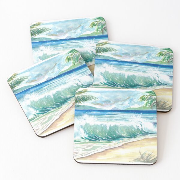 Artikelvorschau, Magens Bay St. Thomas Traumstrand mit Wellen entworfen und verkauft von artshop77.